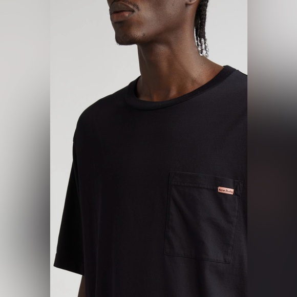 Acne studios tag detail pocket t-shirt black - Picture 3 of 13